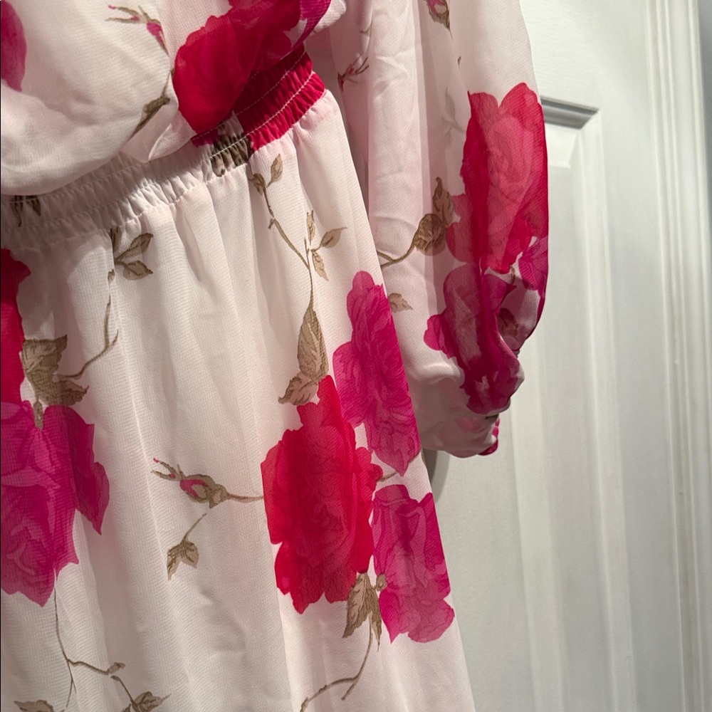 Betsey Johnson Pink Floral Maxi Dress - Picture 4 of 8